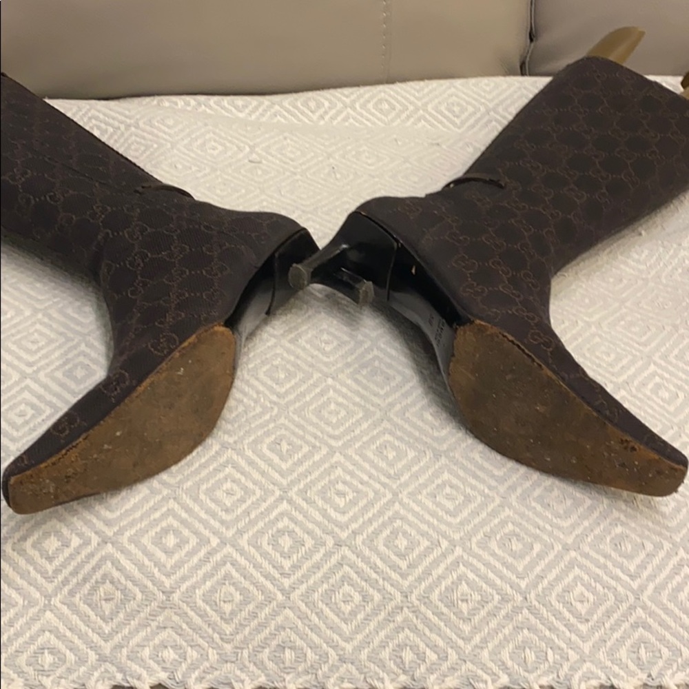 Gucci Fabric Logo Boots size 5B - Picture 5 of 10